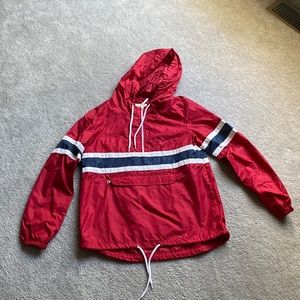 Quarter zip pull over hoodie